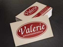 Businesscard Schoonheidsinstituut Valerie